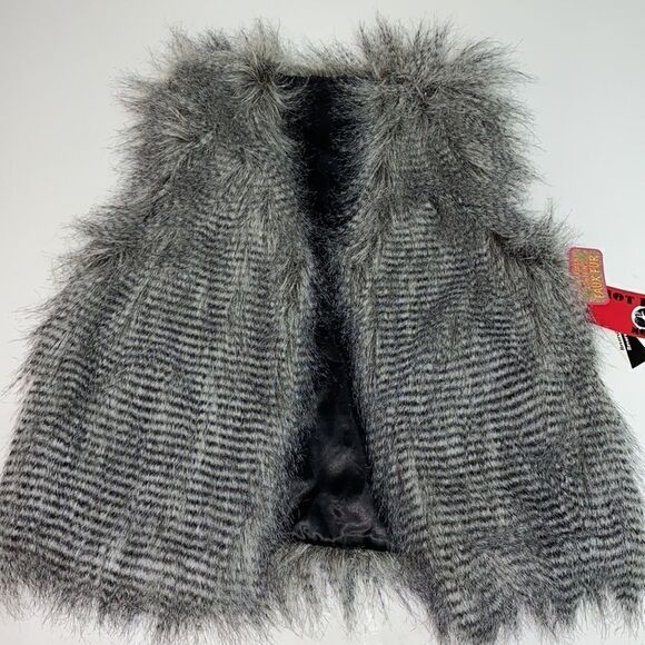 Hot Kiss Faux Fur Reversible Teddy Vest Size Large - Picture 5 of 12